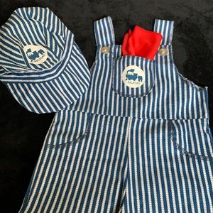 Toddler train conductor outfit